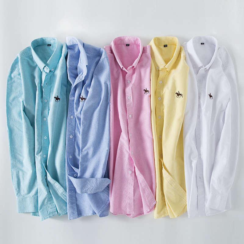 6XL 100%コットンオックスフォードホワイトシャツ メン - Oxford Cotton Casual Shirt Business のレビューと価格