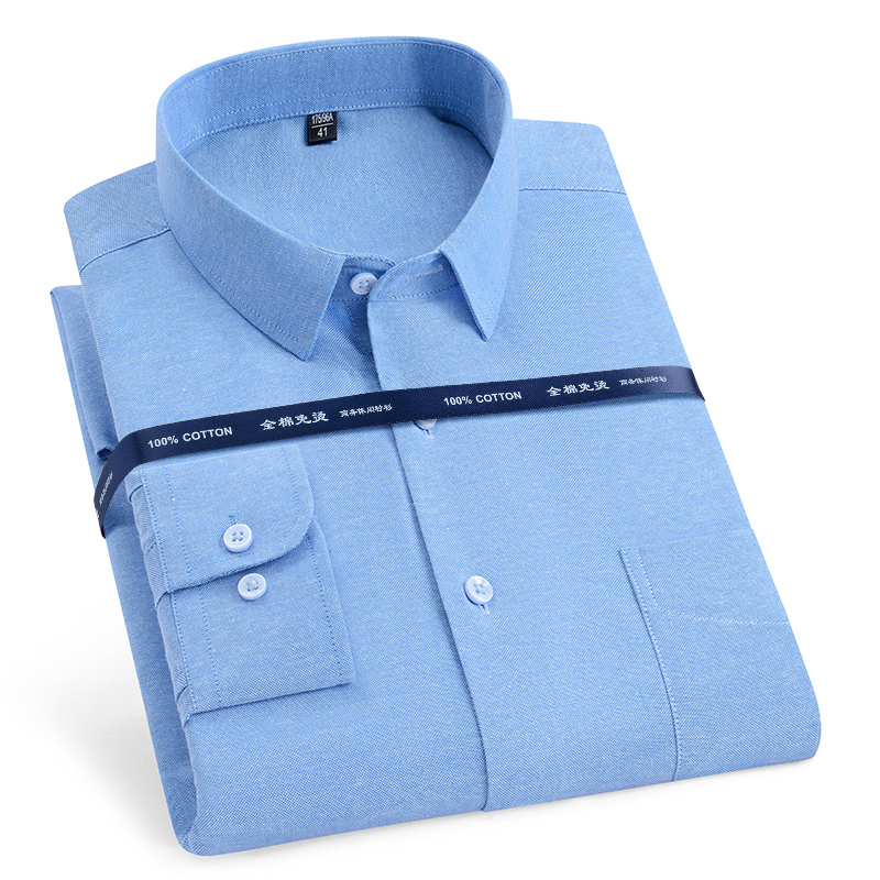 男性用純綿オックスフォードシャツ,長袖,カジュアル,ソフト, - Oxford Cotton Casual Shirt Business のレビューと価格