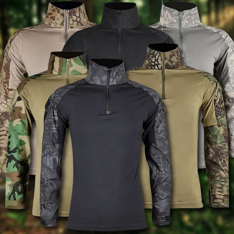 S～4XLサイズ、屋外用、G2迷彩柄、米軍戦闘服、ミリタリー - Tactical Military Shirt Cargo のレビューと価格