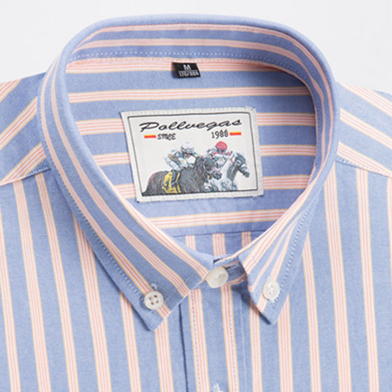 メンズ向け新作100%コットン スマートカジュアル長袖シャツ - Oxford Cotton Casual Shirt Business のレビューと価格