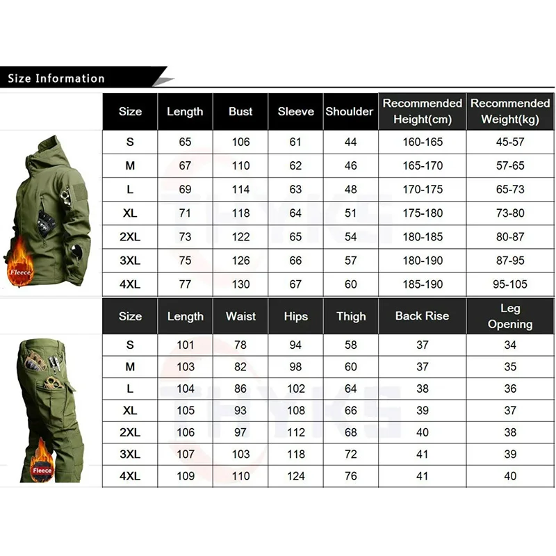 メンズ用迷彩柄タクティカル3点セット：フード付きジッパー付き - Tactical Military Shirt Cargo のレビューと価格